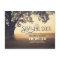 String lights tree romantic save the date postcard