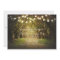 String Lights Trees Path Rustic Engagement Party