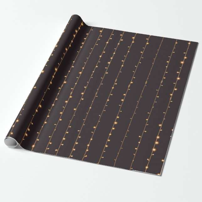 String lights wrapping paper (Unrolled)