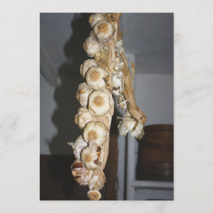 String of Garlic Invitation
