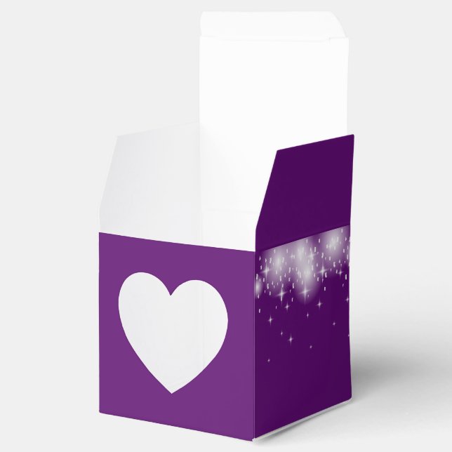 String of lights and stars wedding favour box (Opened)