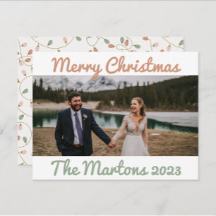 String of Lights Christmas Card