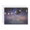 string of lights rustic wedding invitation