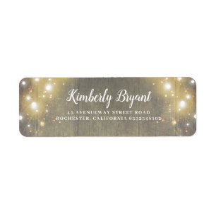 String of Lights Rustic Wood Texture Country