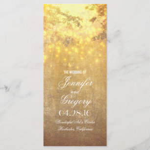 string of lights tree branches wedding programs programme
