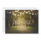 String of Lights Trees Path Rustic Wedding Invites