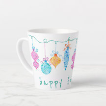 String Ornaments Latte Mug