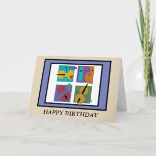 String Quartet Birthday Card