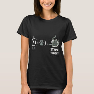String Theory Cat Funny Yarn Colour Funny Gift for T-Shirt