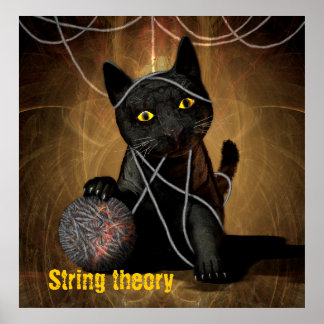String theory cat poster