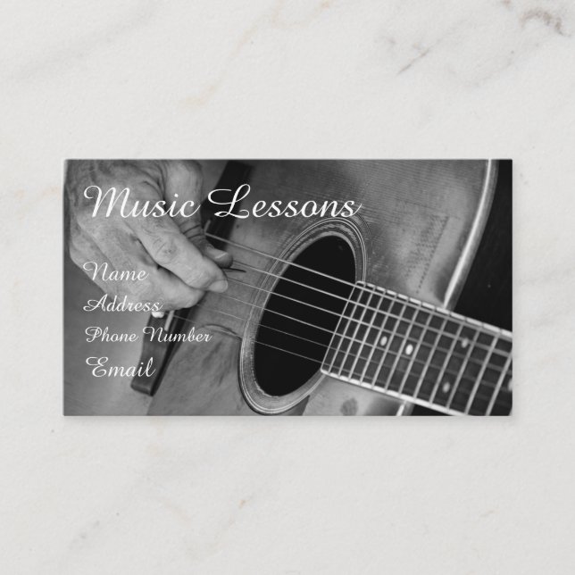 Stringed Instrument Business Card (Front)