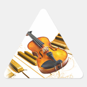 Strings and Keys_ Triangle Sticker