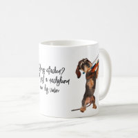 Strings Attached Wirehaired Dachshund and Violin
