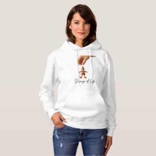 Strings of Life Puppet Circus Sticker Hoodie