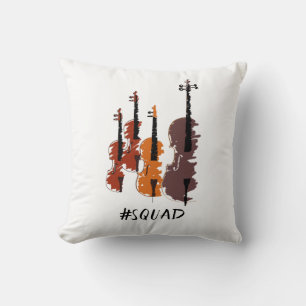 Strings Squad Music Instruments Cushion