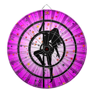 Strip Dance Girl Glowing Darboard Dartboard