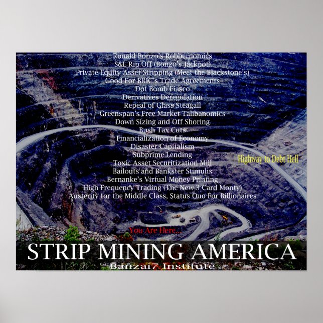 Strip Mining America Poster (Front)
