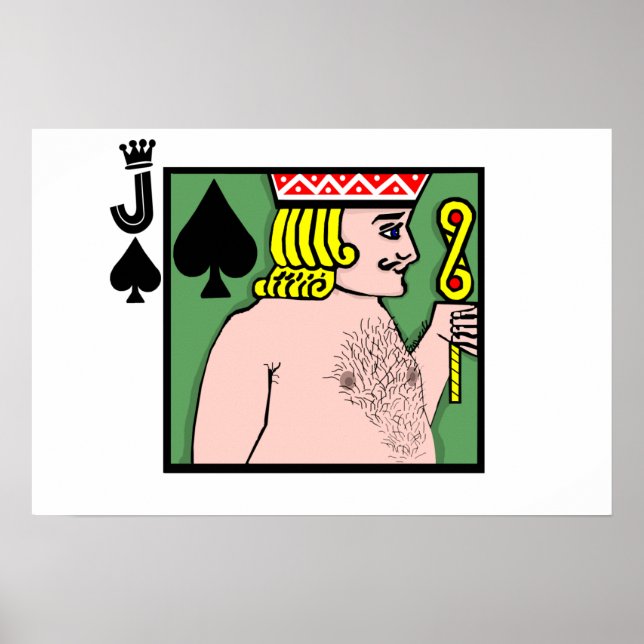 Strip Poker Jack of Spades Poster (Front)