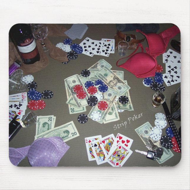 Strip Poker Mouse Mat (Front)