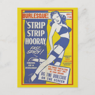 Strip Tease Girls show Postcard