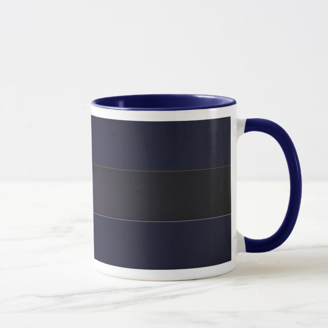 Strip Wall in Navy Blue Mug (Right)