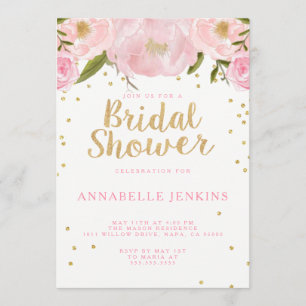 Stripe Bridal Shower Party Invitation
