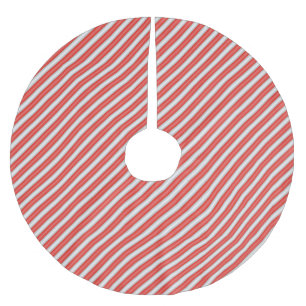 Stripe candy pattern brushed polyester tree skirt
