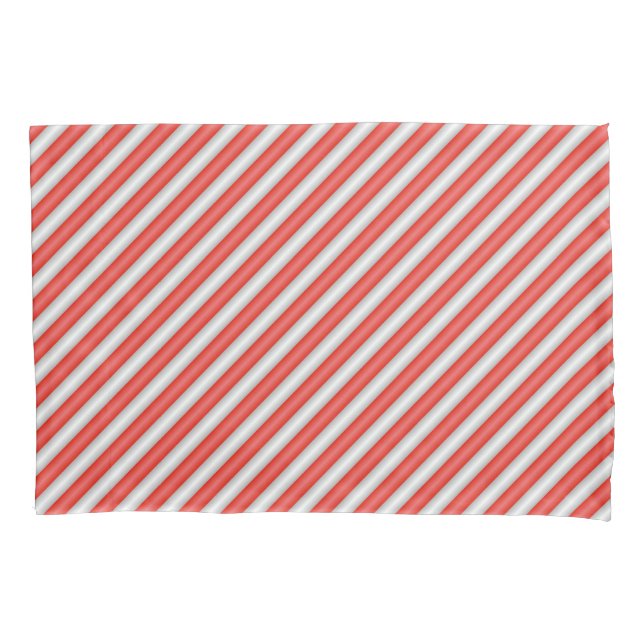 Stripe candy pattern pillowcase (Front)