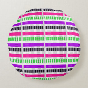 Stripe & Check 2014 Round Cushion