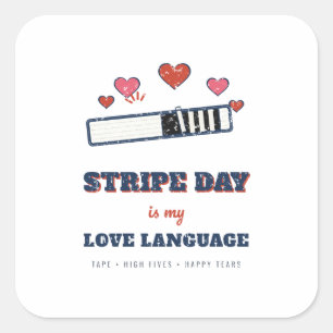 Stripe Day Is My Love Language BJJ Sticker