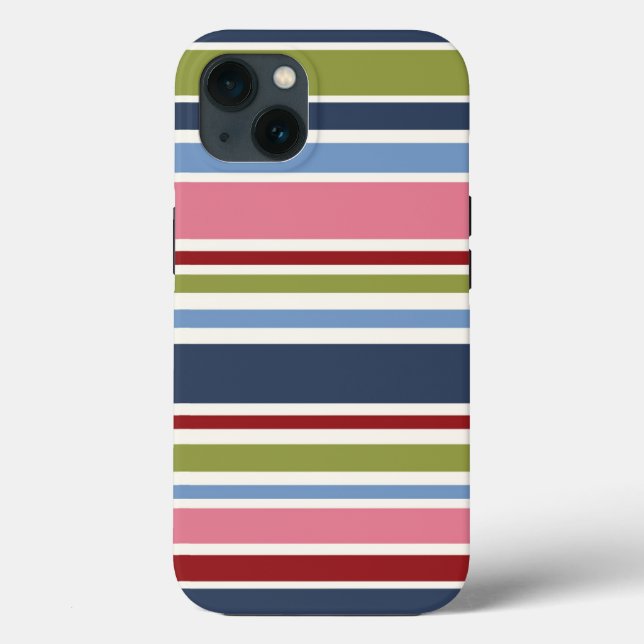 Stripe Deep Hues Tough Case-Mate iPhone Case (Back)