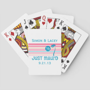 Stripe Just Maui'd Playing Cards