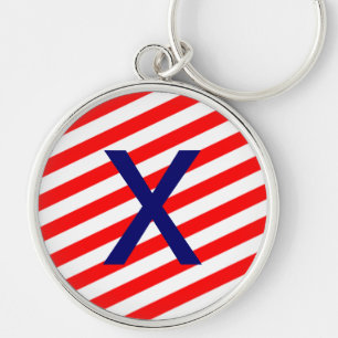 Stripe Key Ring