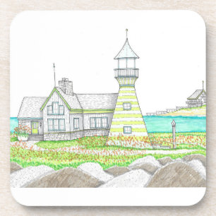 Stripe Lighthouse Coasters