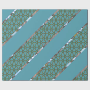Stripe of Schreierphaele Glossy Elegance Wrapping Paper