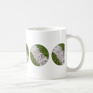 Stripe on grass coffee mug