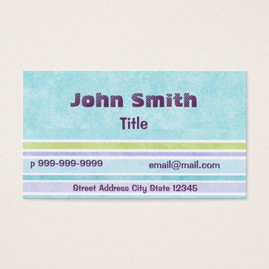 Stripe Pattern Business Card