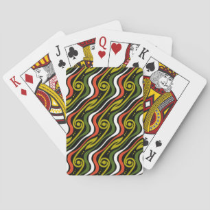 stripe pattern playing cards
