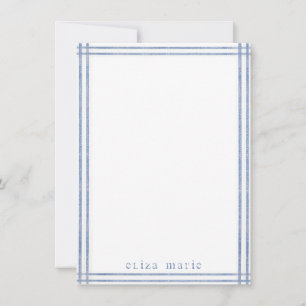 Stripe Personalised Notecard