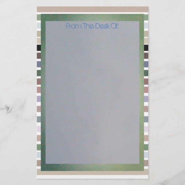 Stripe Print Stationery (Front)