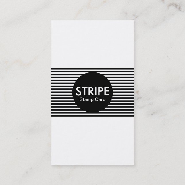 stripe stamp card (Back)