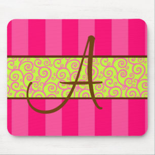 Stripe & Swirl Mousepad