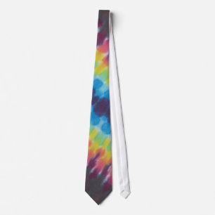 Stripe Tie Dye Necktie