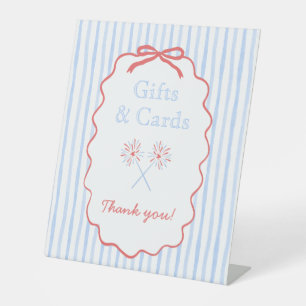 Striped 4th of July Gifts and Cards Sign