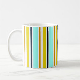 Striped abstract background with colour stripes. V Coffee Mug