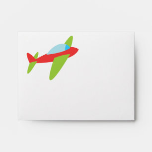 Striped Aeroplane Valentine's Envelopes
