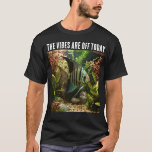 Striped altum angelfish in home aquarium T-Shirt