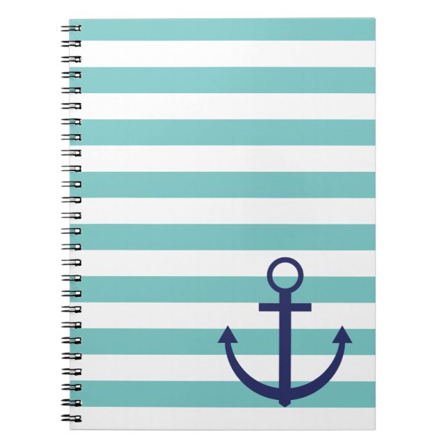 Striped anchor notebook (Front)