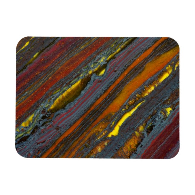 Striped Australian Tiger Eye Magnet (Horizontal)