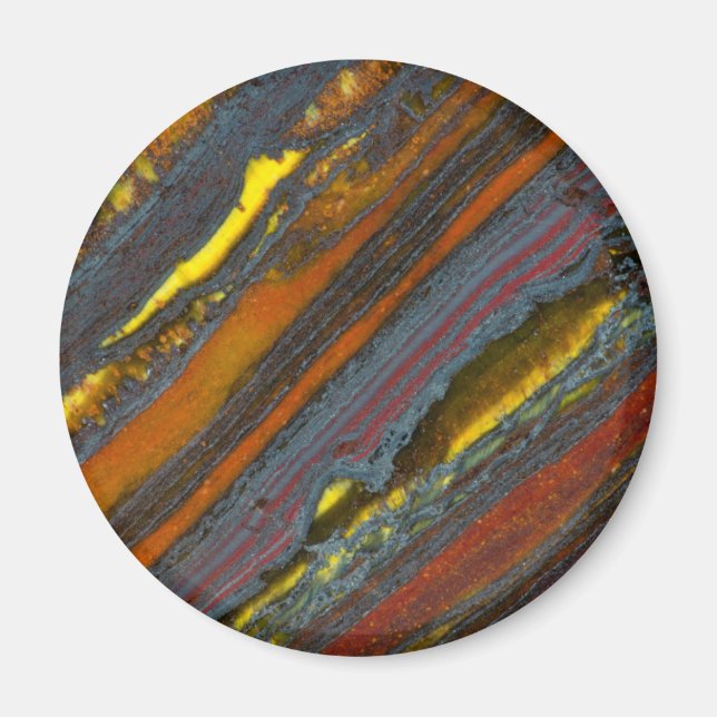 Striped Australian Tiger Eye Magnet (Front)